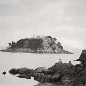 Island and lighthouse, Shimonoseki - Japan