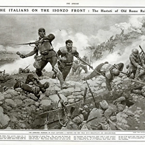 Italian soldiers on the Isonzo Front