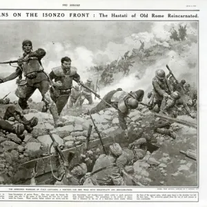 Italian soldiers on the Isonzo Front