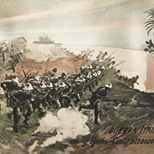 Italo-Turkish War (1911-12) - Attacking with fixed bayonets