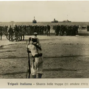 Italo-Turkish War - Landing Italian Troops