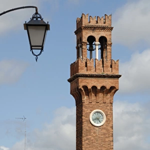 Italy. Island of Murano. Clock tower