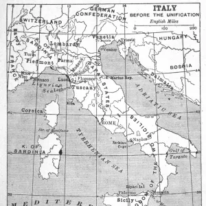 Italy Map Pre-Unity