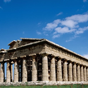 Italy. Paestum. Temple of Hera, built around 460450 BC. Arc