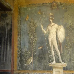 ITALY. Pompeii. Frescoes in the House of Venus in