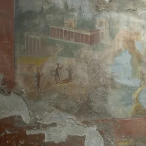 ITALY. Pompeii. The House of the Small Fountain