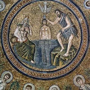 Italy. Ravenna. Arian Baptistry. Mosaic. Baptism of Jesus. 6
