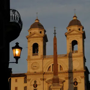 Italy. Rome. The church of the Santissima Trinita dei Monti