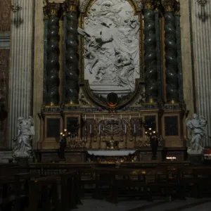 Italy. Rome. The Church of St. Ignatius of Loyola at Campus