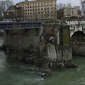 Italy. Rome. Pons Aemilius (Ponte Emilio) or Broken Bridge (
