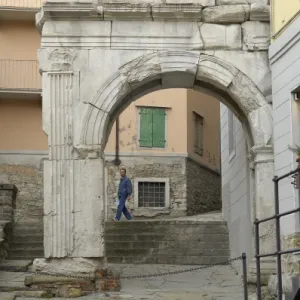 ITALY. Trieste. Arch of Riccardo (33 BC). Roman