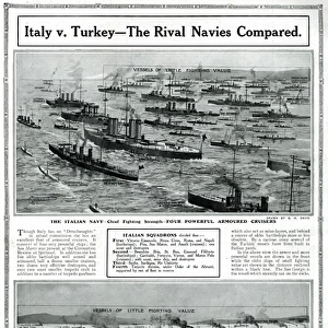 Italy v. Turkey, rival navies compared, by G. H. Davis