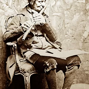An itinerant Irish flute player, Victorian period