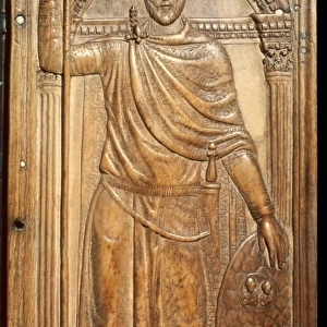 The ivory diptych of Stilicho (right). Detail