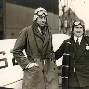 J K C Baines, right, and F / O H D Gilman