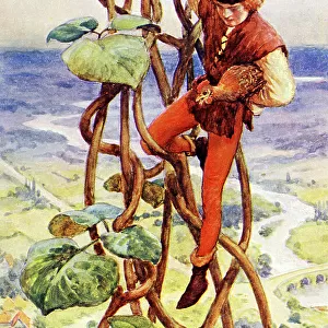 Jack and the Beanstalk, descending with the hen