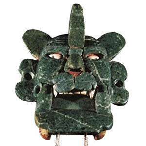 Jade mask of bat god