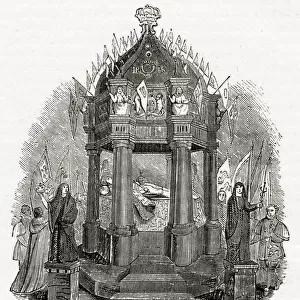 James I, lying in state