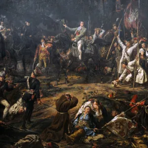 Jan Matejko (1838-1893). Kosciuszko in the Battle of Raclaw