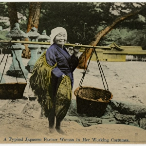 Japan - A Farmers Wife in her working attire