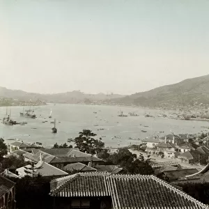 Japan: view of the harbour at Nagasaki