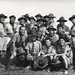 Japanese boy scouts at World Jamboree, Warwickshire