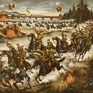 The Japanese cavalry taken possession of Khobarovsk pursuing
