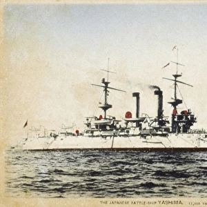 Japanese pre-dreadnought battleship Yashima built in the UK