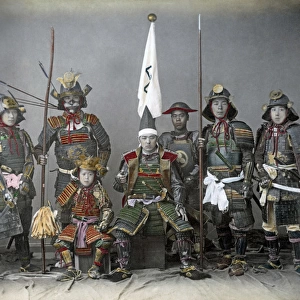 Japanese soldiers, Japan, circa 1880s