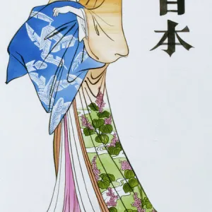 Japanese woman in traditional dress