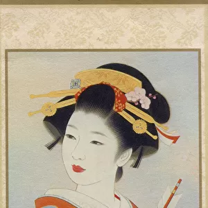Japnese Geisha, holding an arrow
