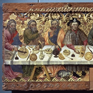 Jaume Ferrer I. 15th c. Catalan Gothic painter. Last Supper