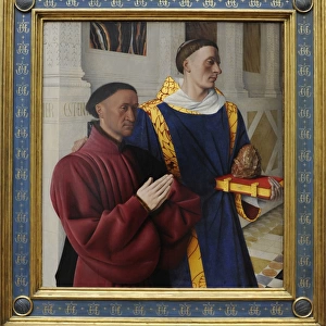 Jean Fouquet (1420-1481). Melun Diptych, 1452. Gemaldegaleri