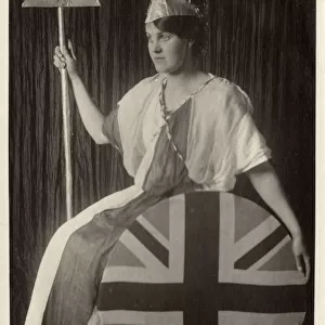 Jean Russell in Fancy Dress as Britannia