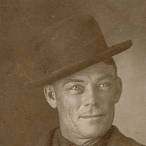 Jesse Linsley, a member of the Wild Bunch gang, head-and-sho