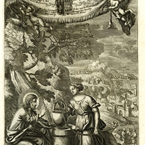 Jesus disputing with the woman of Samaria