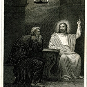 Jesus instructing Nicodemus