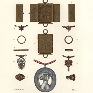 Jewelry and amulets, early 16th century