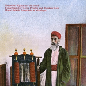 Jewish Samaritan High Priest and Scroll