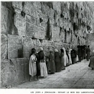 Jews at the Wailing Wall, Jerusalem