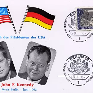 JFKs Presidential Visit to Germany - Commemorative Card