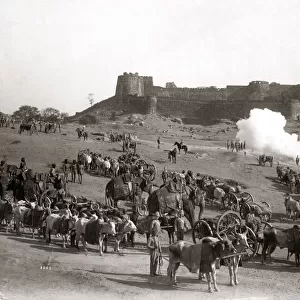 Jhansi Fort and Elephant Battery, c. 1885-1887