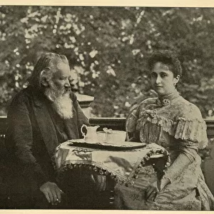 Johannes Brahms and Adele Strauss