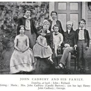 John Cadbury and his family