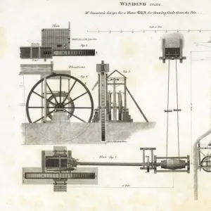 John Smeatons water gin winding engine, 19th century