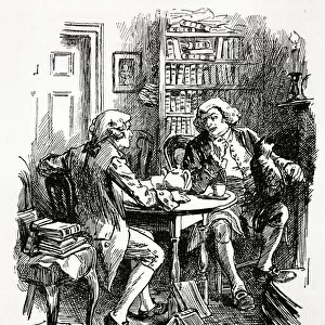 Johnson and Boswell in Bolt Court, London