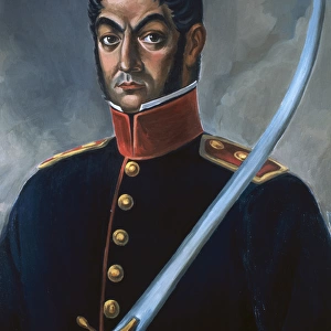 Jose de San Martin (1778-1850). Argentine politician and mil