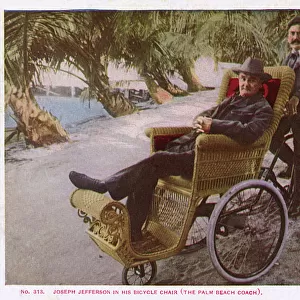 Joseph Jefferson in his bicycle Chair (The Palm Beach Coach)
