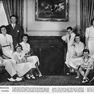 Joseph Kennedy, American Ambassador & family, 1938