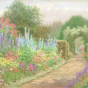 A July border, Brockwell Park